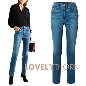 3x1 // powers high waist straight leg ankle jeans